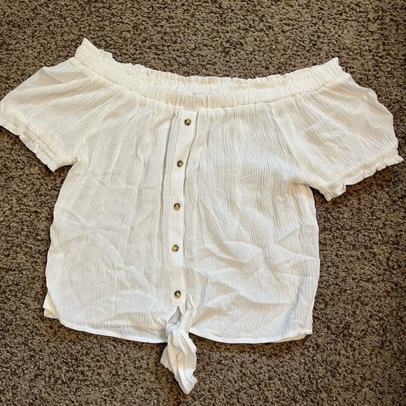 Cotton on off the shoulder peasant shirt - Picture 1 of 4